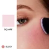 Application of Blush on Square Shaped Brush