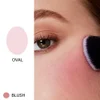 Application of Blush on Oval Shaped Face