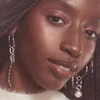 Model Wearing Blush, Bronzer, and Highlight